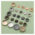thumbnail image 4 of 100PCS Stainless Steel Metal Snap Fasteners - Universal Fasteners for Bags, Clothes, Outerwear, 4 of 6