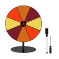 thumbnail image 4 of GUOOL Colored Rotating Prize Wheel DIY with Base Stand Erasable Game Fortune Wheel 8 Girds Round Base, 4 of 9