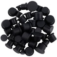 thumbnail image 7 of 50Pcs 5 Styles Silicone Hole Plugs Snap in Hole Plugs Post Pipe Insert End Caps for Furniture Fencing Round Black 9~18x8.5~12.5mm 10pcs/style, 7 of 7