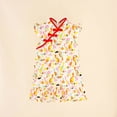 thumbnail image 5 of Bxsruta Girls 2-8 Years Chinese Cheongsam Dress Long Sleeve Summer Party Princess Dress Soft Stretchy, 5 of 7