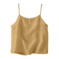 thumbnail image 5 of Summer Tops for Women Thin Loose Solid Color Top Vest on Sale, 5 of 5