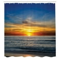 thumbnail image 3 of Ambesonne Ocean Shower Curtain, Pacific California Sunset, 69"Wx84"L, Orange Blue, 3 of 5
