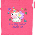 thumbnail image 4 of Inktastic My Big Sister Loves Me Cute Unicorn Boys or Girls Baby Bodysuit, 4 of 5