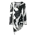 thumbnail image 4 of Floenr Womens Plus Size Maxi Dresses,Sexy V Neck Star Printed Slim Summer Dresses,Party Beach Ruched Leopard Print Floral Empire Waist Mini Dress, 4 of 8