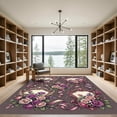 thumbnail image 2 of ODIKA 6'x9' Machine Washable Non-Slip Area Rug, Vintage Purple High Traffic Rug, Purple, 974780, 2 of 7