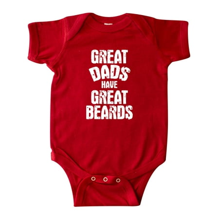 

Inktastic Great Dads Have Great Beards in White Gift Baby Boy Bodysuit