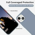 thumbnail image 4 of iPhone 13 Case iPhone 13 Phone Case Liquid Silicone Soft Gel Rubber Cover Microfiber Lining Anti-Scratch Durable Full Body Shockproof Protective Phone Cases for iPhone 13 6.1", Lavendar Grey, 4 of 14