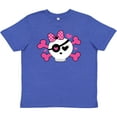 thumbnail image 3 of Inktastic Girl Pirate Skull Valentine Youth T-Shirt, 3 of 5
