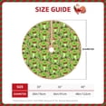 thumbnail image 4 of Halloween Christmas Tree Skirt - Cute green frog Kawaii 48 Inches Christmas Tree Skirt for Halloween Holiday Indoor Home Christmas Tree Decorations with Three Ribbons, 4 of 7