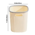 thumbnail image 3 of Small Trash, 4.5-Gallons, Plastic Garbage Can/Wastebasket, Rectangle Wastebasket Garbage Can Container Office Organizer for Kitchen, Bathroom fits Under-Sink/Desk/Countertop/Cabinet, 17 Liter, 3 of 8