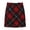 Red, variant on Women's High Waisted Plaid Skirt A‑Line Pencil Short Skirt Comfort Cozy Fall Winter Casual Layering Black,L