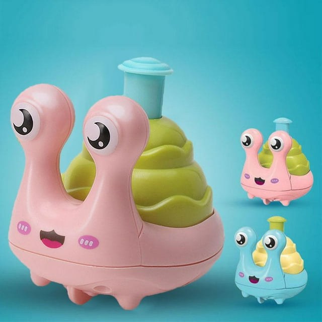 Coches extraíbles para niños Coches de juguete para bebés para niños o niñas de 1 a 3 Juguetes extraíbles suaves y resistentes Caracol CUTICAT empujar carros para niños pequeños
