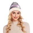 thumbnail image 7 of BZSMCE Winter Beanie Hats Casual Warm Cozy CapCircular Garden Of Flowers Pattern, 7 of 7