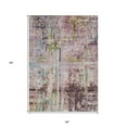 thumbnail image 3 of HomeRoots 605956 5 x 8 ft. Lavender, Green & Blue Abstract Washable Indoor & Outdoor Rectangle Area Rug, 3 of 5