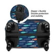 thumbnail image 4 of Lsque Colorful Fish 3 Printed Luggage Cover, Travel Luggage Protector,Scratch and Dirt Resistant, Fits 18-32 Inch Luggage - Small, 4 of 9