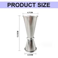 thumbnail image 2 of 2 uds 304 cóctel de acero inoxidable doble Jigger medición Oz taza Bar herramienta tiro para barman Jiggers, 2 of 5
