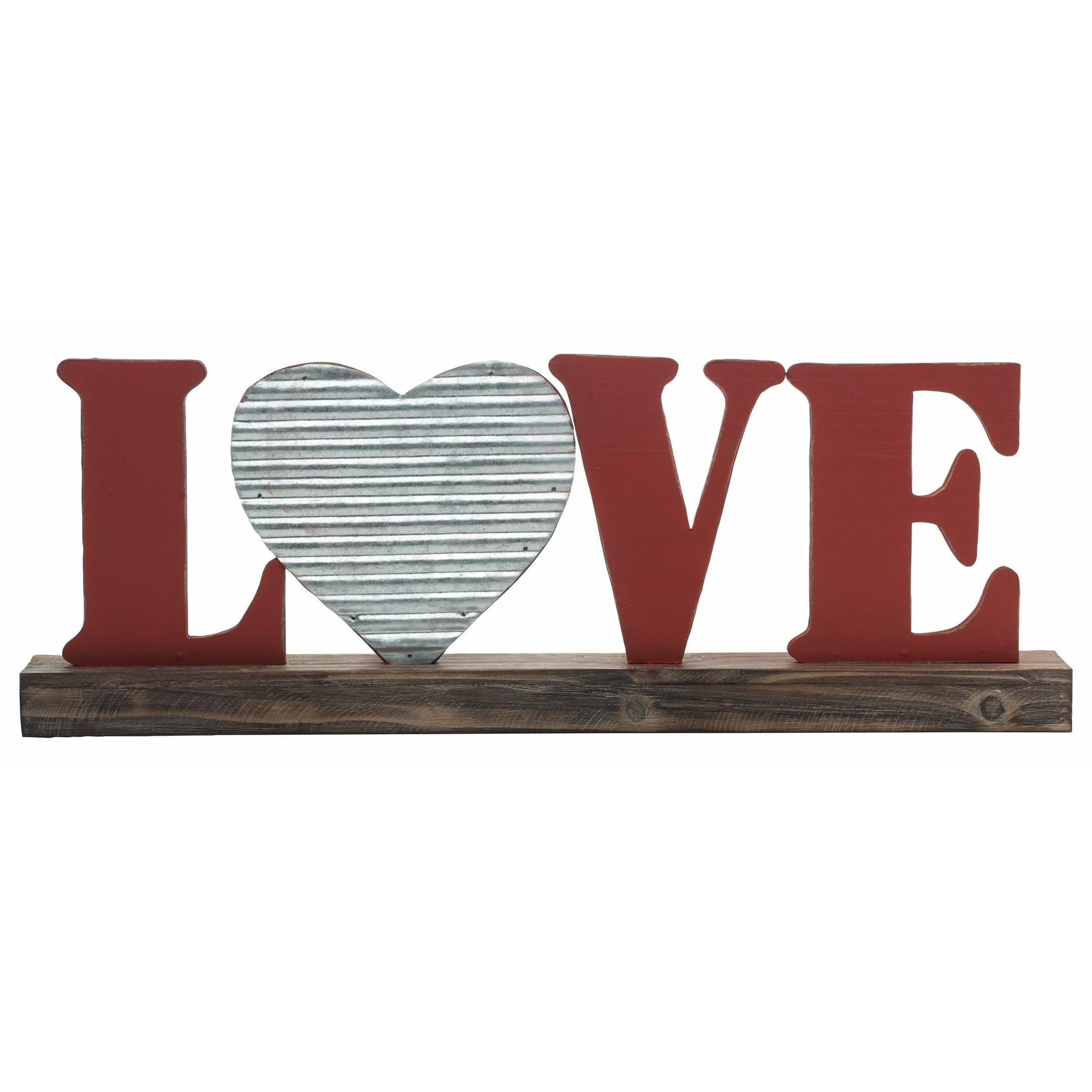 Transpac Wood Red Valentines Day Love Word Block Decor ...