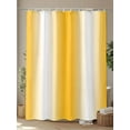 thumbnail image 4 of Shower Curtain Yellow White Bathroom Curtains with Hooks, Waterproof Fabric Gradient Color Bath Shower Curtains Set for Bathroom Bathtubs Decor 36x72 Inch, 4 of 8