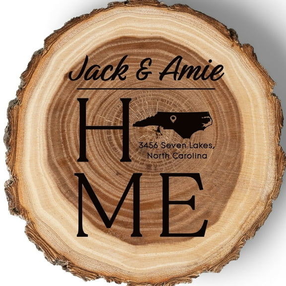 New Home Gift Coaster Set, Real Wood Coasters, Made in USA, Closing Gifts for Home Buyers, Personalized Wood Coaster Set, Housewarming Gift