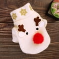 thumbnail image 3 of Ropa para perros Mascotas Patrón de alce Traje de Navidad Ropa de perro transpirable para mascotas Cachorro de perro Tamaño XL Blanco, 3 of 4