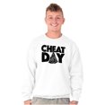thumbnail image 5 of Cheat Day Pizza Fitness Food Craving Sweatshirt for Men or Women Brisco Brands X, 5 of 6