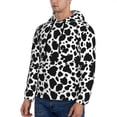 thumbnail image 2 of Hoodies for Men - Cute Cow Print Black White Long Sleeve Comfrt Men'S Fashion Hoodies & Sweatshirts, Sweatshirts for Men Hoodies Pullover Clothing Clothes with Pouch, 2 of 7
