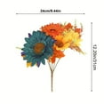 thumbnail image 4 of Artificial Fall Flowers for Decoration Fall Decor Flowers Bouquet Orange Fake Sunflower with Maple Leaves Autumn Floral Arrangements for Home Table Centerpieces Thanksgiving Decor, 4 of 5