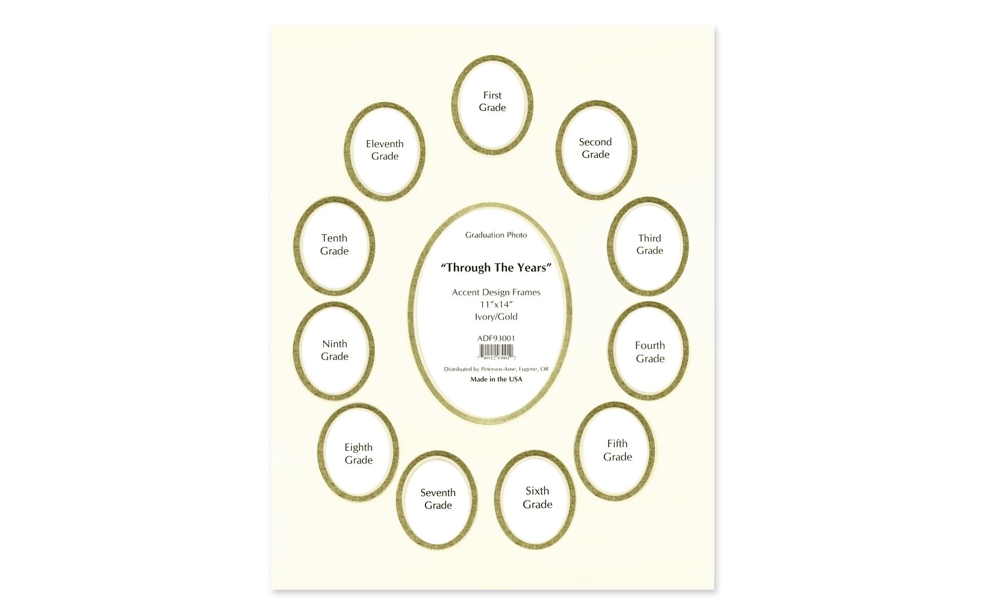 ADF Mat Dbl 11x14 Through Years CrmCore Ivory/Gold