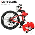 thumbnail image 4 of UBesGoo 27.5in Folding Mountain Bike Shimano 21-Speed with Disc Brakes,  Red, 4 of 10