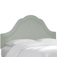 thumbnail image 1 of Skyline Furniture 833NB-PWLNNSWDBL King Nail Button Notched Headboard, Linen Swedish Blue, 1 of 1