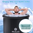 thumbnail image 4 of Molde para bloques de hielo para baños de hielo, paquete de 6 moldes para cubitos de hielo grandes de 15 libras, molde de silicona para baños de hielo, accesorios reutilizables para baños de hielo, 4 of 5