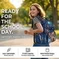 thumbnail image 2 of Kuiaobaty Kids Backpack Set of 3 Large Capacity Backpack and Lunch Box Set with Cup Holder Roomy Sturdy Bookbag with Pencil Case with Zipper for School Hiking, Cat Stars Planet Print, 2 of 7