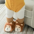 thumbnail image 5 of Generic Slippers Toddler Girl Autumn And Winter Children Toddler Boys And Girls Non Slip Flat Socks Plush Warm Solid Color Cute Pig Shape(6-9 Months,Brown), 5 of 8