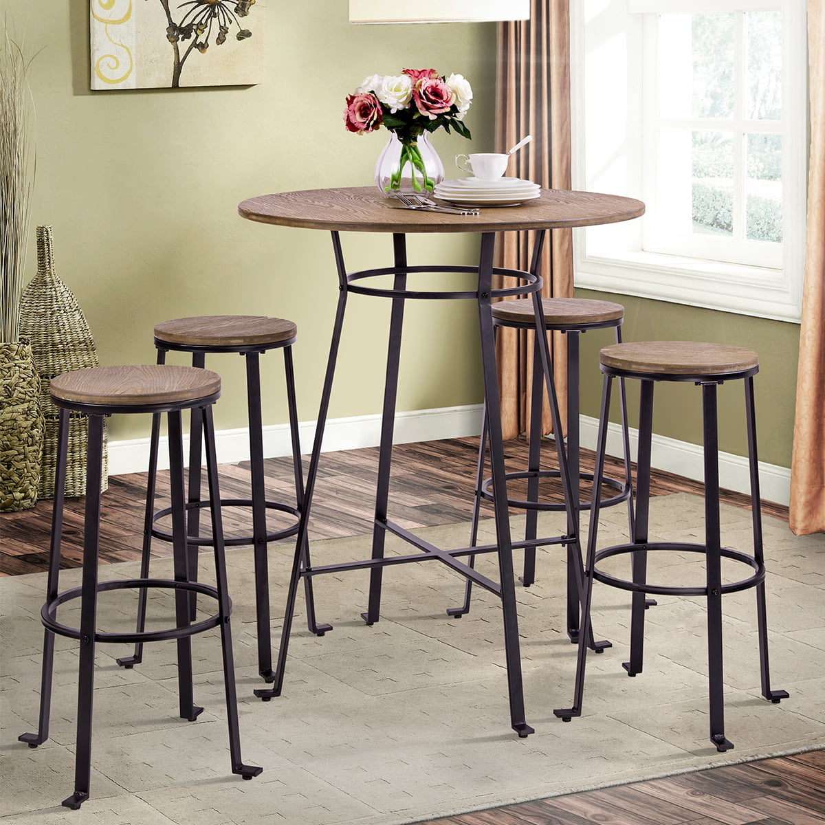 Industrial Backless Metal Bar Stools, Clearance Counter Height Bar Stools