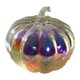 thumbnail image 1 of Lámpara de calabaza de cristal con temporizador, decoración otoñal multifuncional, 17 x 15,5 cm, 1 of 9