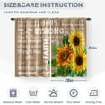 thumbnail image 3 of Sunflower Floral Kitchen Curtains - Flowers Energy Positive Words Decor Rustic Farmhouse Short Curtains for Dining Room Rod Pocket Window Drapes 2 Panels Set, 28"x36", 3 of 5