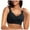 Black, variant on Seamless Underwear For Women Wireless Soft Comfortable Full Coverage Everyday Bra Solid Color Latex