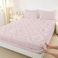 thumbnail image 3 of Homewish Chic Floral Flowers Twin Sheet Sets 3pcs for Boys Girls,Dreamy Princess Twin Fitted Sheet Microfiber,Vintage Aesthetic Breathable Flat Sheet,Luxury Bedroom Decor, 3 of 7
