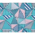 thumbnail image 5 of oneOone Cotton Flex Teal Blue Fabric Check Patchwork Quilting Supplies Print Sewing Fabric By The Yard 40 Inch Wide, 5 of 6