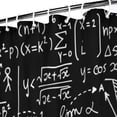 thumbnail image 3 of Math Equations Chemistry Lab Black Pattern Shower Curtain 84"x72" ,Bathroom Decorative Shower Curtains Set with 12 Hooks,Modern Waterproof Washable Shower Curtain, 3 of 6