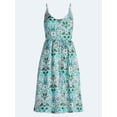 thumbnail image 5 of Free Assembly Women's and Women's Plus Sleeveless Printed Silk Dress, Sizes XS-4X, 5 of 5