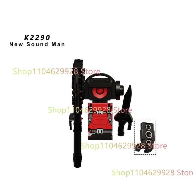 Urban Monster Character Building Blocks Set, Titan Cameraman, Speakerman & Creative Action Figure Model, DIY Assembled Bricks Toy, Collectible Birthday Gift for Kids