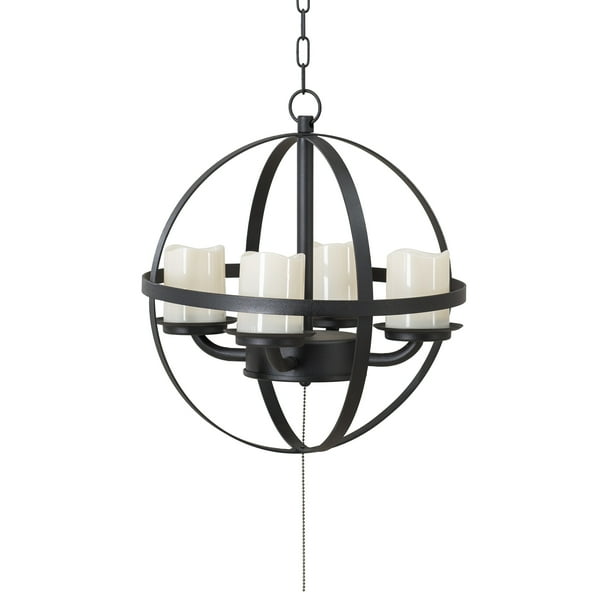 Sunjoy Sphere Outdoor Battery Powered Four Light Led Chandelier Com Sunjoy Sphere Outdoor Battery Powered, Outdoor Led Chandelier For Gazebo