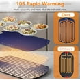 thumbnail image 3 of WAA Electric Food Warming Mat 10s Rapid Heating,7 Temp Settings & 5-Hour Timer for Parties and Buffets,Blue, 3 of 7