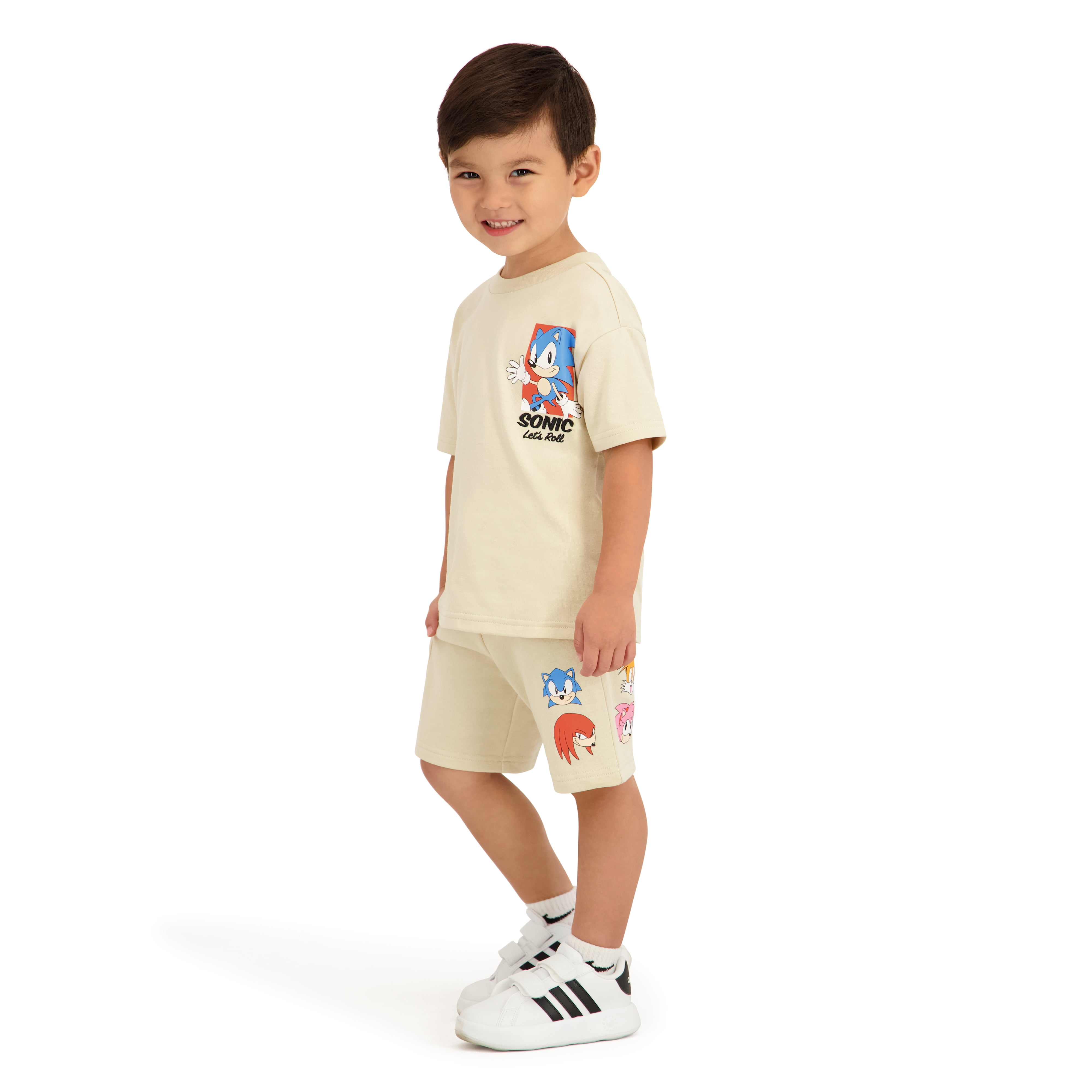 Sonic the Hedgehog Toddler Boy French Terry Short Set, Sizes 12 Months-5T