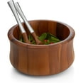 thumbnail image 2 of Nambé Nara Salad Bowl with Servers, 2 of 5