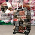 thumbnail image 4 of Travel Luggage Cover Suitcase Protector Fits 18-32 Inch Luggage Wheel Covers Patterned Travel Related Items Flower Luggage Protector Elastic Luggage Anti-scratch Suitcase Cover M, 4 of 5