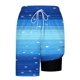 thumbnail image 5 of Pantalones Cortos para Hombre de Cintura Elástica con Bolsillos Imprimir Vendaje Pantalones de Playa de Moda Casual para Primavera Verano Al Aire Libre, 5 of 6