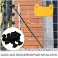 thumbnail image 3 of Raindrops Electronic Fence Wire Insulators 10 Pack Round Post Insulators Screw Compatible Electric Fence Systems, 3 of 6