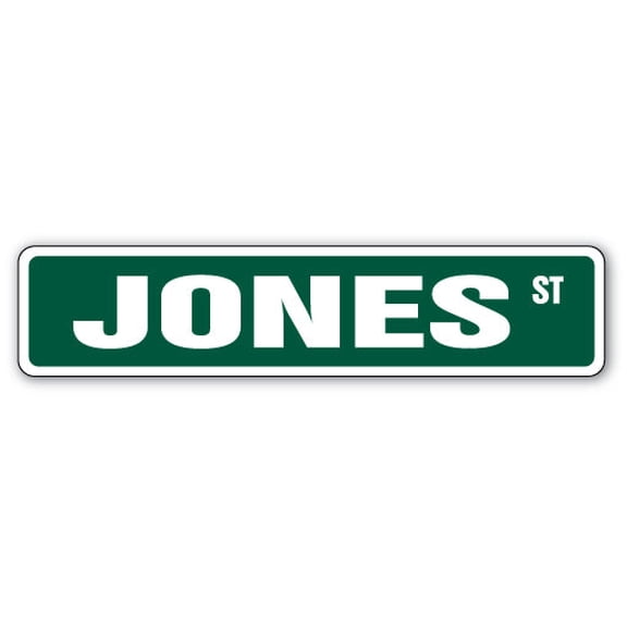 JONES Street Sign Childrens Name Room Sign | Indoor/Outdoor |  36" Wide